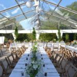 Clear Roof Marquee wedding day