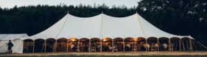 rustic wedding marquee
